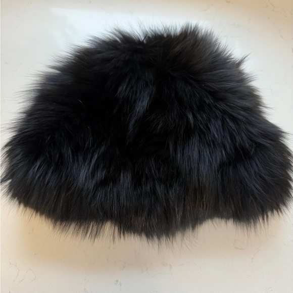 Luxurious Black Fox Fur Hat